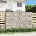 Miniatyrbild 1 av 2: Gabion bågformad 300x50x200/220 cm galvaniserat järn