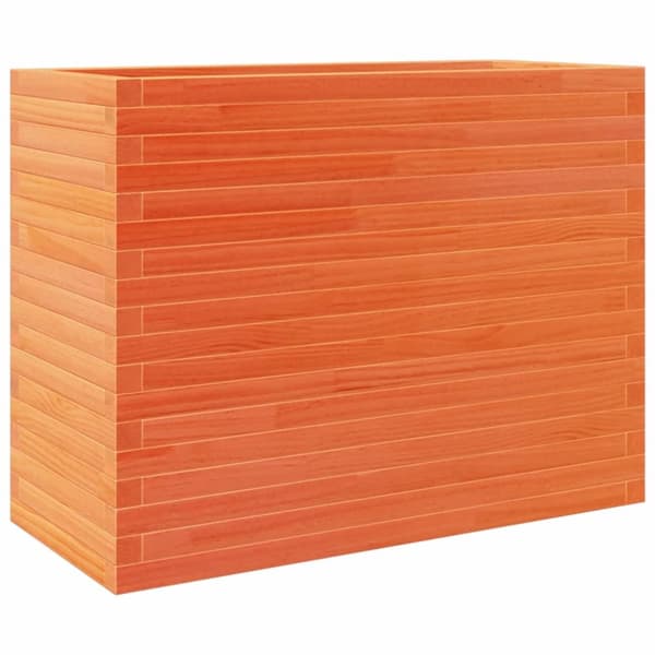 Odlingslåda vaxbrun 90x40x68,5 cm massiv furu