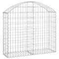 Miniatyrbild 2 av 2: Gabion bågformad 100x30x80/100 cm galvaniserat järn