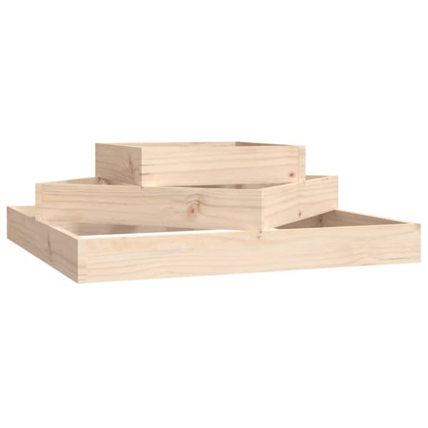Odlingslåda 83x83x27 cm massiv furu