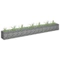 Miniatyrbild 1 av 2: Planteringsgabion upphöjd galvaniserat stål 270x30x30 cm