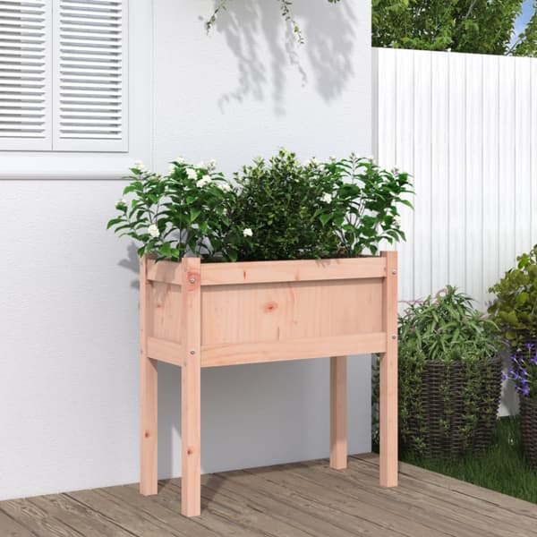 Odlingslåda med ben 70x31x70 cm massivt douglasträ