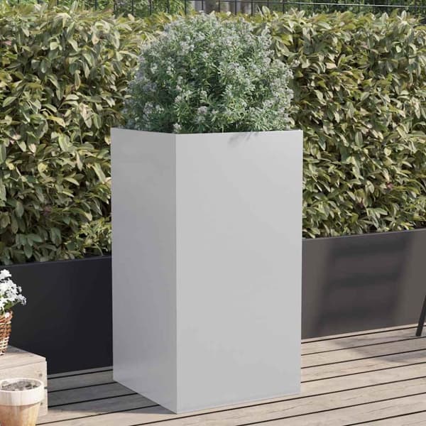 Odlingslåda silver 42x38x75 cm galvaniserat stål