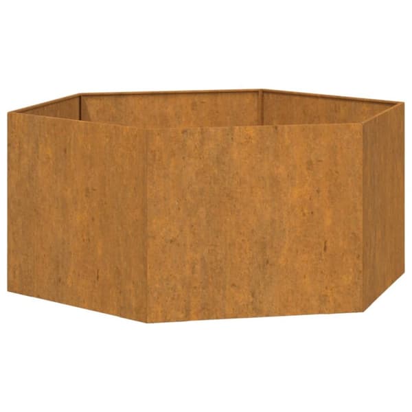 Odlingslåda rostfärgad 90x90x45 cm rosttrögt stål
