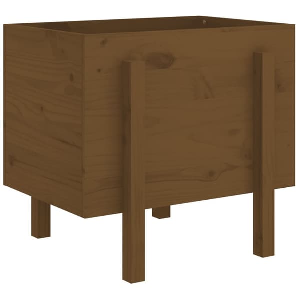 Odlingslåda 62x50x57 cm honungsbrun massiv furu