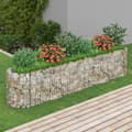 Miniatyrbild 1 av 2: Planteringsgabion galvaniserat järn 260x50x50 cm