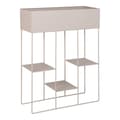 Pikkukuva 3 / 4: Rootz Rabo Steel Planter - Planter - 3 hyllyyksikkö - hiekkapinta - kestävä ja tyylikäs - 25 cm x 60 cm x 80 cm