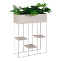 Pikkukuva 4 / 4: Rootz Rabo Steel Planter - Planter - 3 hyllyyksikkö - hiekkapinta - kestävä ja tyylikäs - 25 cm x 60 cm x 80 cm