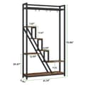 Pikkukuva 7 / 7: Rootz Sleek Tall Plant Stand - Kasvihylly sisätiloissa - 7-kerroksinen tikkaat - Kestävä metallirunko - 105 cm L x 30 cm S x 180 cm K- Helppo koota