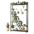 Pikkukuva 1 / 7: Rootz Sleek Tall Plant Stand - Kasvihylly sisätiloissa - 7-kerroksinen tikkaat - Kestävä metallirunko - 105 cm L x 30 cm S x 180 cm K- Helppo koota