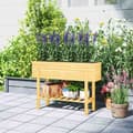 Miniatyrbillede 9 af 10: Rootz Træblomsterboks - hævet planter - Haveseng - Fleece -foring - Sund jord - 100 x 30 x 70,5 cm