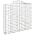 Miniatyrbild 2 av 2: Gabion bågformad 200x50x180/200 cm galvaniserat järn