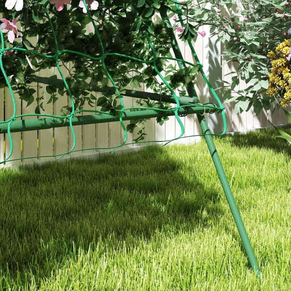 Rootz Garden Rose Trellis - Kiipeilykasvien tuki - Rustproof -parkitustuki - Säänkestävä teräs - 101 cm x 133 cm x 227cm
