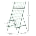Pikkukuva 2 / 9: Rootz Garden Rose Trellis - Kiipeilykasvien tuki - Rustproof -parkitustuki - Säänkestävä teräs - 101 cm x 133 cm x 227cm