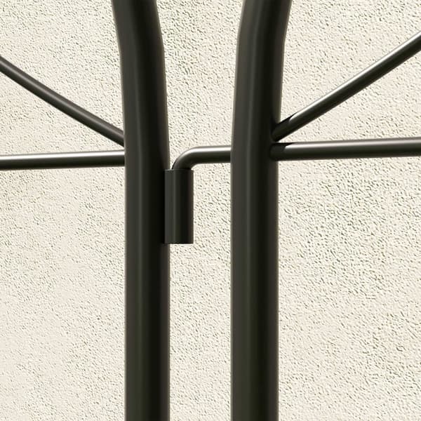 Rootz Metal Trellis Set - Rose Grille - Klatring Plant Support - Rust -Free - Forbedrer haven æstetik - 50x150 cm, sort