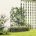 Miniatyrbillede 2 af 10: Rootz Metal Trellis Set - Rose Grille - Klatring Plant Support - Rust -Free - Forbedrer haven æstetik - 50x150 cm, sort
