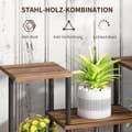 Miniatyrbillede 5 af 10: Rootz Flower Stand med 4 niveauer - 4 -trins plantestativ - Blomsterpotteholder - Stabil og elegant - 80 cm x 24 cm x 61,5 cm