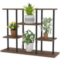 Miniatyrbillede 1 af 10: Rootz Flower Stand med 4 niveauer - 4 -trins plantestativ - Blomsterpotteholder - Stabil og elegant - 80 cm x 24 cm x 61,5 cm