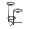 Miniatyrbillede 1 af 2: Metal Planteholder, 3-lags Design, Belastningsevne 5 kg pr. lag,sort, L (4 niveauer)