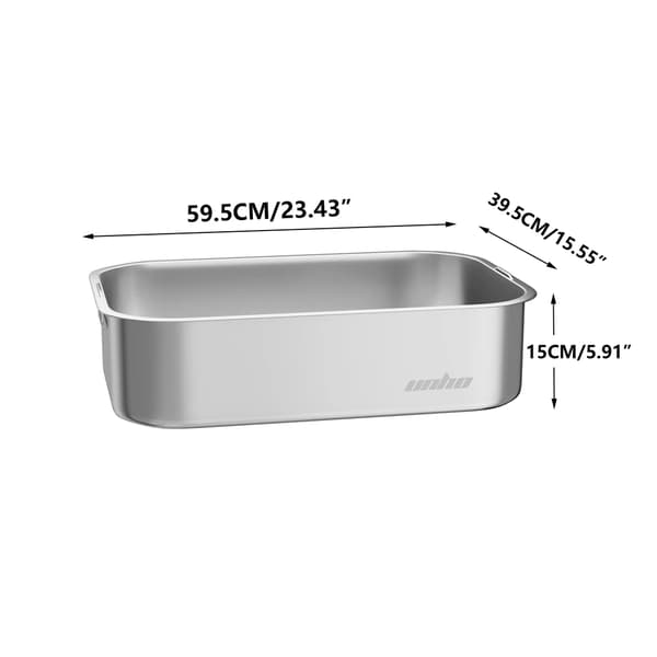 Set med planteringslådor i rostfritt stål, rostbeständiga, gott om växtutrymme,Silver