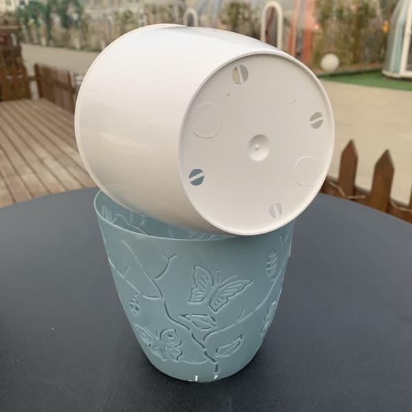 OBOSOE 3PCS lindring sommerfugl tegneserie saftige plantekrukker - indendørs og udendørs farverige plastkrukker - gaver egnet til alle indendørs plant