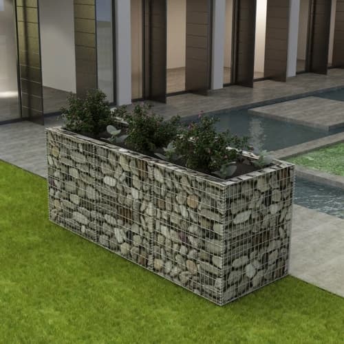 Planteringsgabion upphöjd stål 270x90x100 cm
