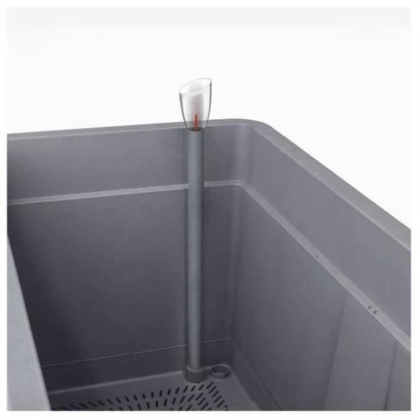 Selvvandende planter Deroma Grå 78 x 38 x 39 cm Plastik Rektangulær Ø 78 cm