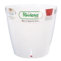 Miniatyrbillede 2 af 2: Eva New rund plastik urtepotte - RIVIERA - Ø 31 cm - 14,5 L - Hvid