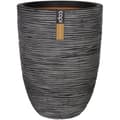 Miniatyrbillede 1 af 4: Capi Urtepotte Natur Rib elegant lav 46 x 58 cm Antracit KOFZ783