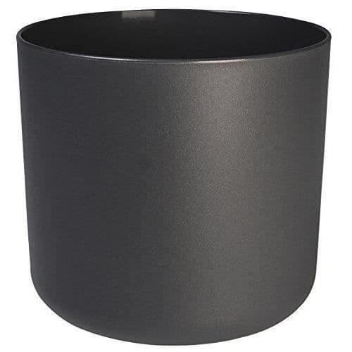 ELHO B.til blød rund urtepotte - sort - Ø 35 x H 32 cm - Indendørs - 100% genbrugt