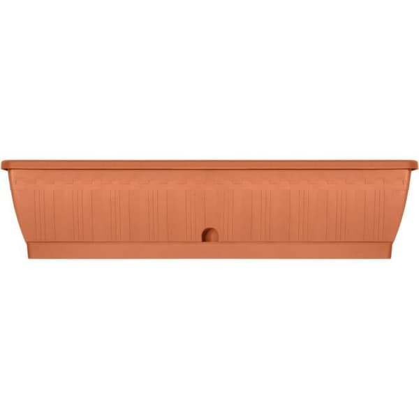 Plantekasse - GARDEN ID Terraflor - Terra 80 cm - Soliditet - Vandreserve - Genanvendt & 100% genanvendelig - Volumen til planter.