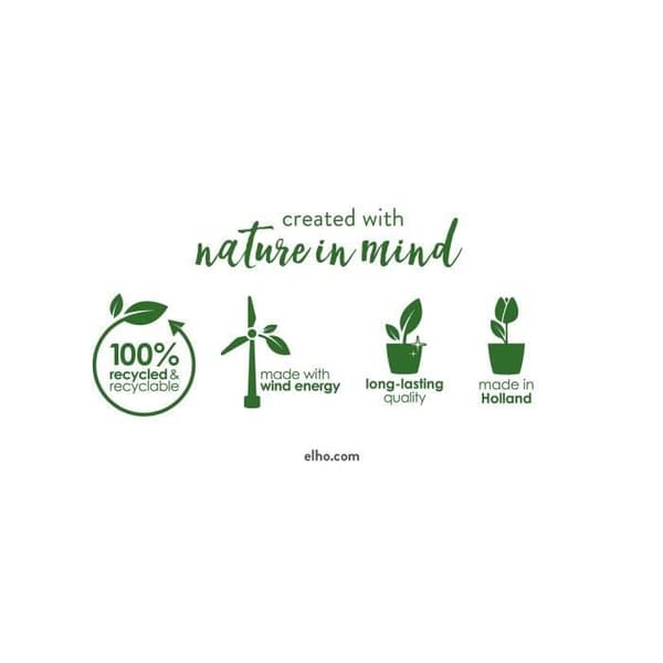 VIBIA Rektangulær Plantekasse - Plastik - Reservoir - Ø50 - grøn