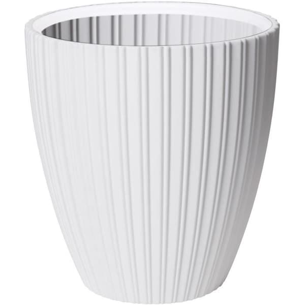 Blomkruka - Garden ID - Fancy - 40 x 42 cm - För trädgårdar, balkonger eller inomhusbruk - Vit
