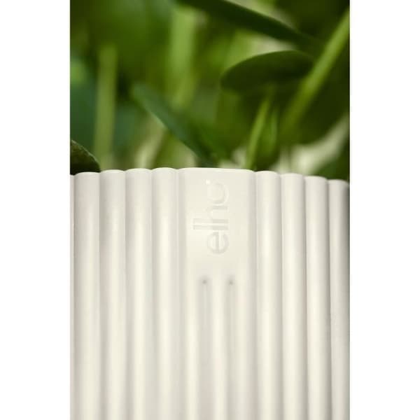 ELHO Vibes Fold Rund Urtepotte 30 - Hvid - Ø 30 x H 27 cm - Indendørs - 100% genbrugt