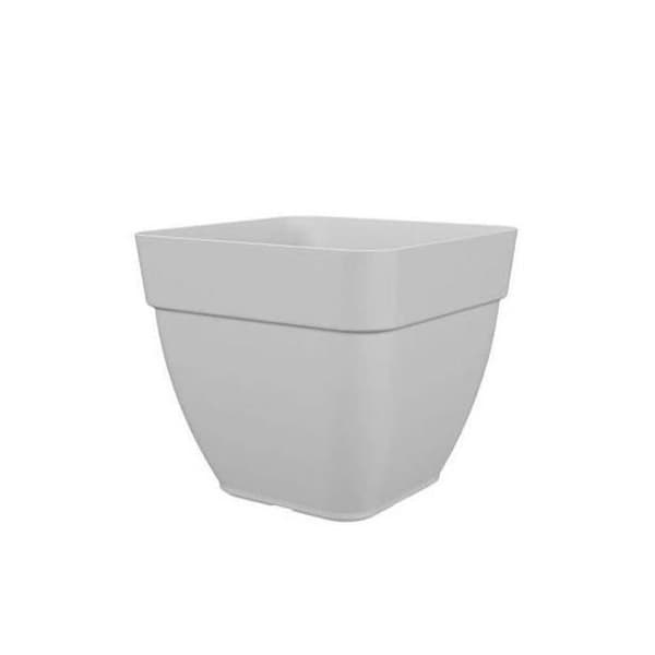 CAPRI CAMPANA firkantet blomster- og plantepotte - Plastik - 37x37 cm - Hvid - ARTEVASI