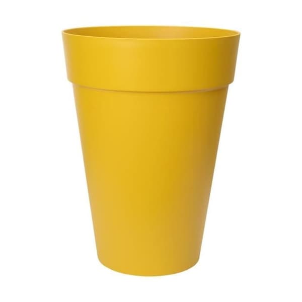 ELHO Loft Urban Rund Urtepotte Høj 35 - Gul - Ø 34 x H 45 cm - Udendørs - 100% Genbrugt