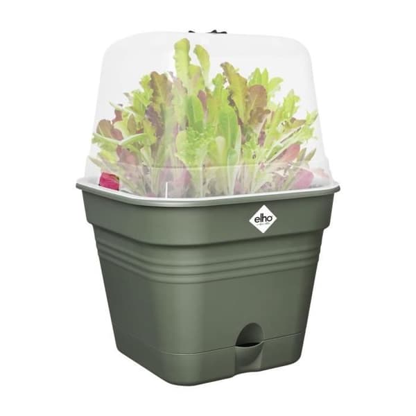 ELHO Green Basics Allin1 30 dyrkningspotte - Grøn - Ø 30 x H 25 cm - dyrkning og høst - 100% genanvendt