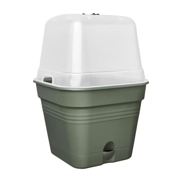 ELHO Green Basics Allin1 30 dyrkningspotte - Grøn - Ø 30 x H 25 cm - dyrkning og høst - 100% genanvendt