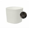Miniatyrbillede 3 af 5: Potte med vandreserve - GARDEN ID Respect - Hvid 25 x 25 cm - 100% husholdningsaffald - 100% genanvendelig - Struktureret overflade