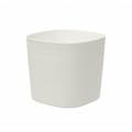 Miniatyrbillede 1 af 5: Potte med vandreserve - GARDEN ID Respect - Hvid 25 x 25 cm - 100% husholdningsaffald - 100% genanvendelig - Struktureret overflade