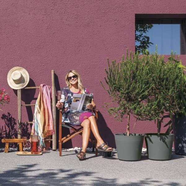 Urtepotte - DEROMA - Origin - 85 L - På hjul - Grå