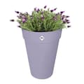 Miniatyrbillede 3 af 6: Urtepotte - Elho - Loft Urban Rund - Højde 35 - Lilla - L 34 x B 33,5 x H 45 cm - Udendørs - 100% genbrugt