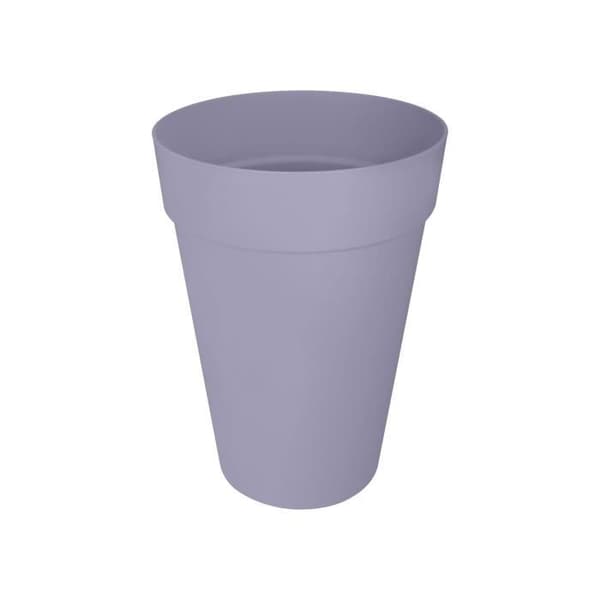 Urtepotte - Elho - Loft Urban Rund - Højde 35 - Lilla - L 34 x B 33,5 x H 45 cm - Udendørs - 100% genbrugt