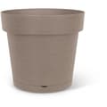 Miniatyrbillede 1 af 3: Selvvandende potte - GARDEN ID Glamour - Taupe 40 cm - Kornet overflade - Indendørs/udendørs - Elegant design - Indeholder træ.