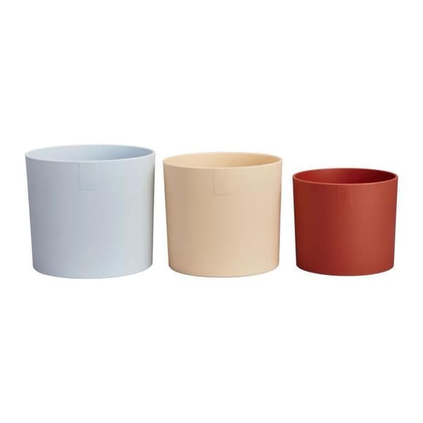 Urtepotte - Elho - Lex Pott - Sæt 14 - Blå Pink Orange - L 14 x B 13,8 x H 12 cm - Indendørs - 100% genbrugt