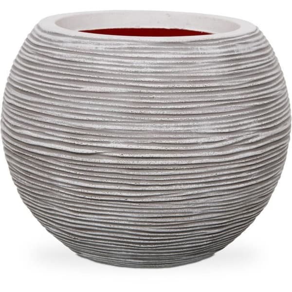 Vase - CAPI EUROPE - RIB NL - Elfenben - 40 x 32 cm - Plastik