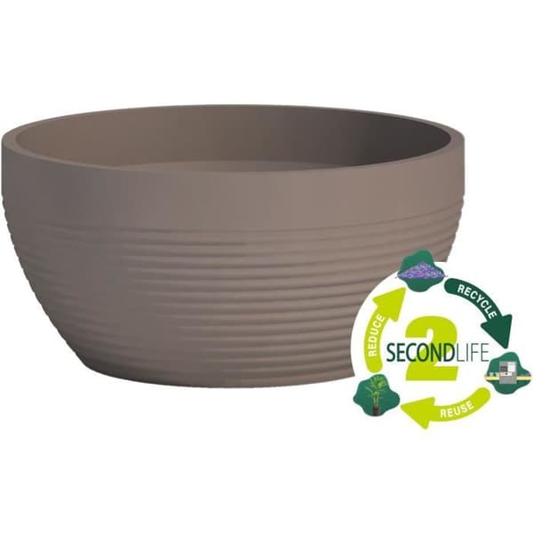 Muki - GARDEN ID - Green Care Impact Taupe - 25 x 12 cm - 10 vuoden takuu - 100 % kierrätetty - UV-/pakkasenkestävä