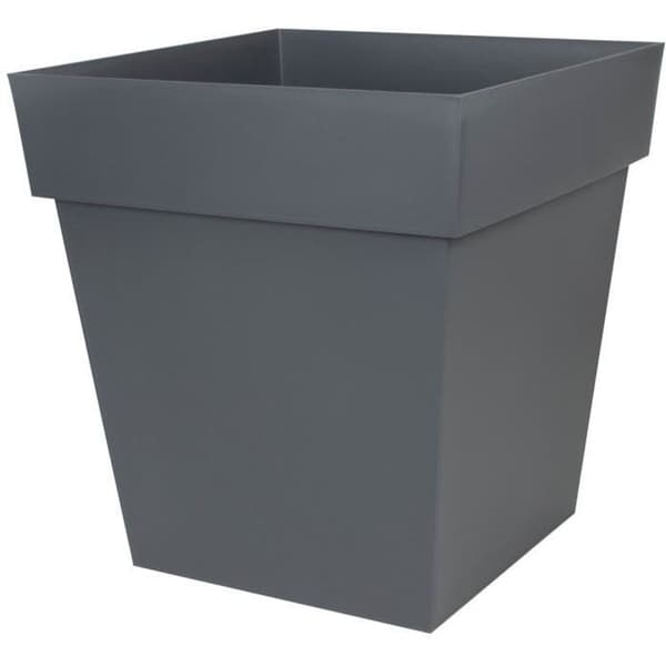 EDA Fyrkantig Kruka Tuscany 87 L - Antracitgrå - 50 cm - 49,5 x 49,5 x 52,5 cm