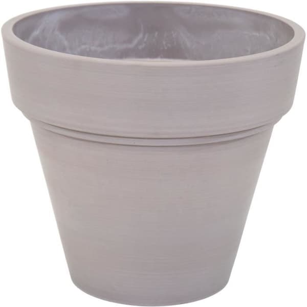 Kukkaruukku - MEGA COLLECTIONS - Ecostone-istutusruukku - Ø 41 cm - K 35 cm - taupe