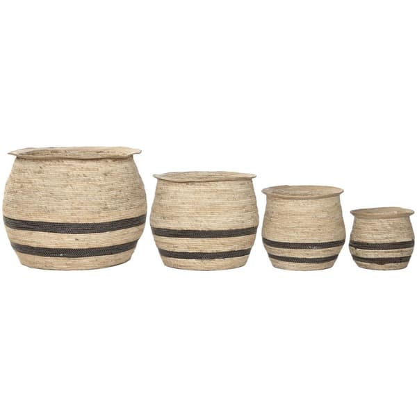 Kasvit Home ESPRIT Ruskea Kuitu Arabi 60 x 60 x 52 cm (4 osaa)
